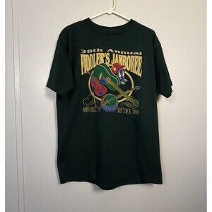 Vintage 90s 1999 Smithville Fiddlers Jamboree T Shirt Large Fruit of the Loom